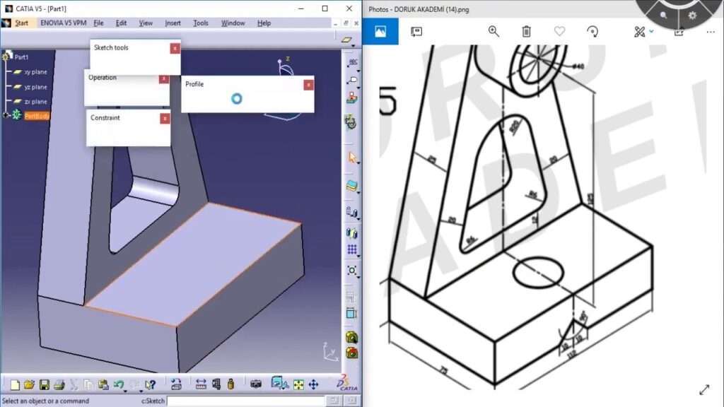 CATIA 3D Çizim Örnekleri 