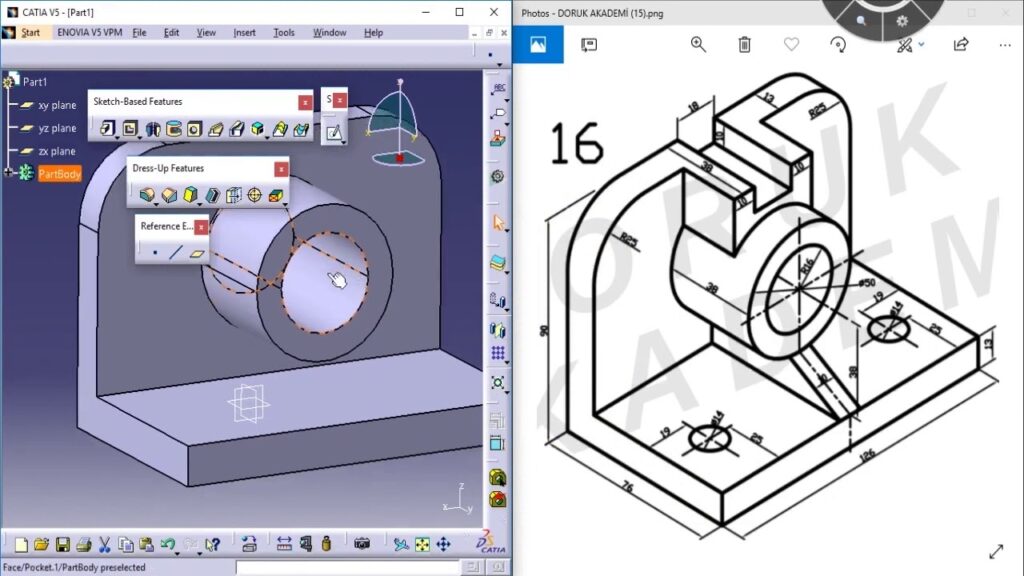 CATIA 3D Çizim Örnekleri 